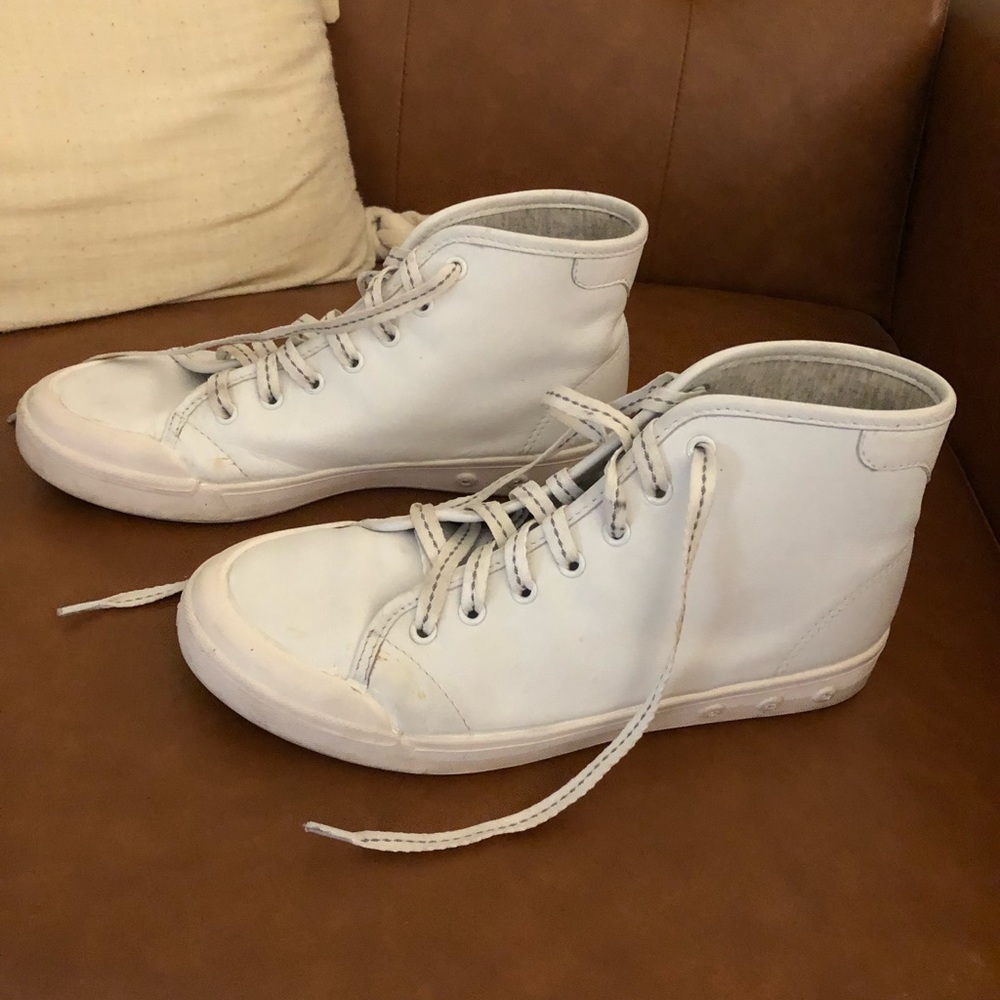 Rag & Bone Leather High Top Sneakers View 3